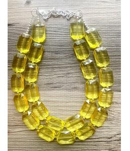 Conjunto de collar y pendientes de resina artesanal con cuentas acrílicas africanas, estilo llamativo y de varias hebras, para disfraz. - Product Image 1