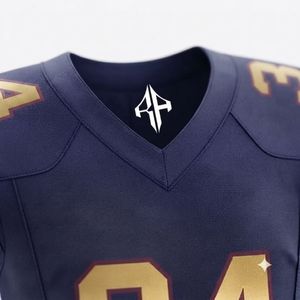 Conjunto de Jersey de Fútbol Americano para Hombre, Estampado por Transferencia de Calor, 100% Poliéster, Cómodo para Todas las Temporadas, Cuello en V, RIVIAN ATLANTIC - Product Image 6