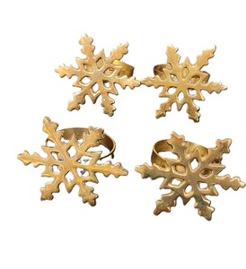Anillos de Servilleta de Latón Hechos a Mano con Diseño de Reno, para Eventos, Bodas, Navidad, Modernos, Metálicos, Decorativos para la Mesa - Product Image 5
