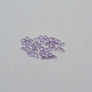 4x6mm naturel rose améthyste facettes poire coupe pierre précieuse AAA qualité améthyste pierre semi-précieuse du fabricant en ligne inde - Product Image 3