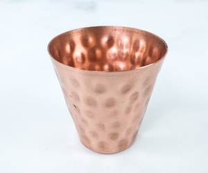 Copper Belly Cup Metal Drinking Mug Retro Design Bar Accessory Set of 2 - Product Image 4