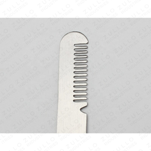 Professional Stainless Steel Slant Tip Eyebrow Tweezers with Comb Precision Grooming Hair Removal Beauty <b>Tool</b> - Product Image 2