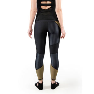 Leggings Deportivos de Cintura Alta para Mujer, Leggings de Yoga sin Costuras de Spandex y Poliéster hasta la Rodilla, Venta al por Mayor - Product Image 3