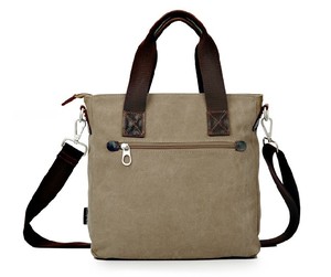 NAV-0153 Men's Office <b>Backpack</b> <b>Canvas</b> Zipper Closure Durable Water Resistant Large Capacity Office <b>Backpack</b> - Product Image 5