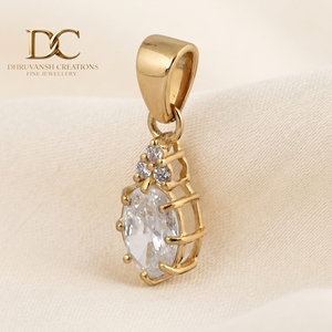 Dernière collection de bijoux fins certifiés IGI, pendentif en or jaune massif 10 carats avec diamant cultivé en laboratoire pour collier femme - Product Image 4