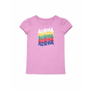 Camisetas estampadas para niñas a precio económico para la temporada de verano, diseño personalizado, camisetas estampadas para niñas de Bangladesh - Product Image 3