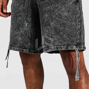 Shorts d'été pour hommes, vêtements de sport, vierges, séchage rapide, pour jogging, effet délavé à l'acide et à la pierre, avec logo personnalisé, OEM - Product Image 3