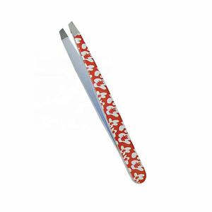 Pinzas Quirúrgicas de Precisión Morje de Acero Inoxidable para Pestañas, Punta Lisa, Opciones Dentadas/Serradas, Diseño a Cuadros, Mango Azul - Product Image 6