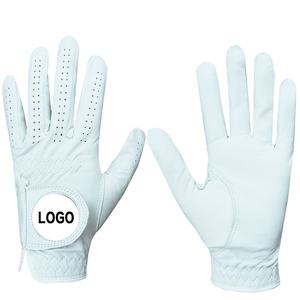 Fabrication OEM de gants de golf personnalisés avec logo, gants de golf souples à doigts complets en cuir Cabretta de haute qualité pour OEM ODM de haute qualité - Product Image 1