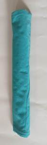 Square Embroidered Cushion Cover Turquoise Gold Scroll Pattern Luxury Home <b>Decor</b> <b>Pillow</b> Case with Zipper Closure - Product Image 2