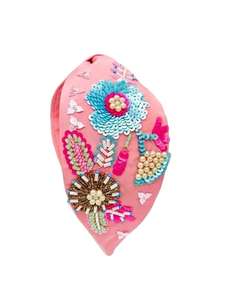 Serre-tête perlé fait main par un créateur, accessoire de mode élégant pour femme à prix abordable - Product Image 1