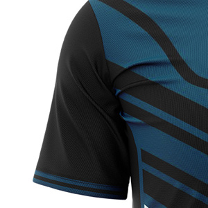 Custom Sublimated Unisex <b>Soccer</b> Jersey Crew Neck Short Sleeve Color Blocked Geometric Print Moisture Wicking Lightweight 100% - Product Image 3
