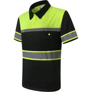 เสื้อโปโลนิรภัยแบบเรืองแสงพรีเมียมพร้อมแถบสะท้อนแสงสำหรับงานอุตสาหกรรมจากผู้ผลิต - Product Image 3