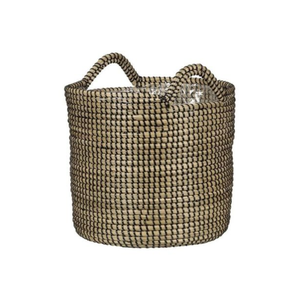 Macetas de jardín de hierba marina natural tejidas a mano, macetas de interior con asas, precio al por mayor de fábrica en Vietnam - Product Image 2