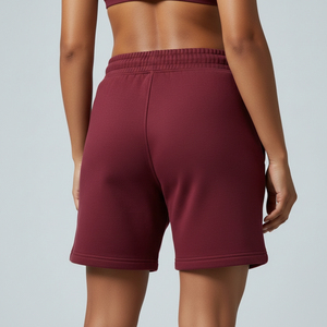Shorts de sport en molleton de coton coupe décontractée pour femmes grandes tailles – Fournisseur de marques privées - Product Image 3