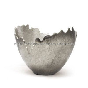 Ventes en gros de bols en aluminium écologiques de luxe pour centre de table de fête, service de nourriture, finition nickelée - Product Image 1