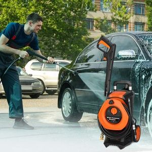 Idropulitrice Elettrica ad Alta Pressione Arancione 110.00V 203A 1400.00W per Autolavaggi, Nuova Condizione, Realizzata in Plastica - Product Image 6