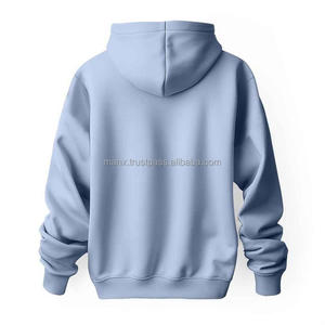 Sweat à capuche en coton avec logo personnalisé pour hommes, style hip hop déchiré, délavé à l'acide, streetwear surdimensionné, poids lourd, sweat-shirt zippé - Product Image 3