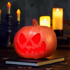 JOYIN decorazioni di Halloween all'aperto zucche di plastica leggera Jack O Lantern Trick Treat tavolo forniture per feste cortile prato giardino - Product Image 6