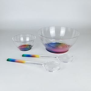 ชามสลัดพลาสติกเป็นมิตรกับสิ่งแวดล้อมพร้อมเซิร์ฟเวอร์สำหรับงานเลี้ยง - Product Image 3