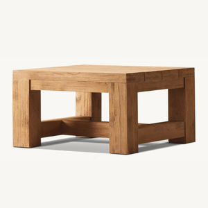 <b>Table</b> with short <b>legs</b> made of good quality and durable teak wood, suitable for outdoor or indoor use - Product Image 3