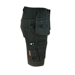 Pantalones Cortos de Trabajo para Hombre de Alta Calidad, Negros, Resistentes, de Seguridad, con Bolsillos, para Verano, con Cordones, Alta Visibilidad, Impermeables y Transpirables - Product Image 5