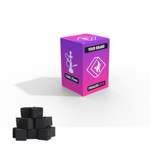 Cube de charbon de bois de narguilé de qualité supérieure charbon de bois de noix de coco naturel usine d'Indonésie briquette de charbon de bois de shisha de marque privée OEM - Product Image 1