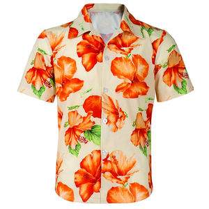 เสื้อเชิ้ตชายหาดแขนสั้นผ้าโพลีเอสเตอร์ลำลองขายดีสำหรับผู้ชาย แห้งเร็ว ระบายอากาศได้ดี คุณภาพพรีเมียม รับผลิตแบบ OEM - Product Image 1