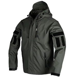 Vestes de chasse camouflage unisexes pour adultes, en tissu softshell isolant et résistant, respirantes, en toile, personnalisables, service OEM - Product Image 4