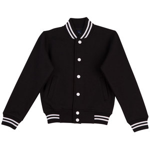 Men's Coated Stand Collar Varsity Jacket Wholesale Blank Baseball 2025 High Quality - Product Image 1