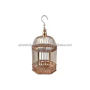 Fil de fer en gros suspendu perroquet debout cage à oiseaux forme personnalisée de meilleur exportateur - Product Image 5