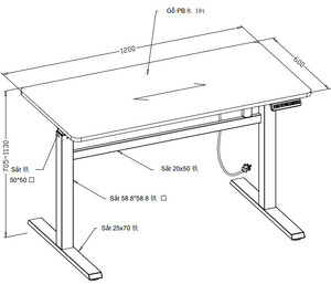 Lumetal Vietnam Modern Adjustable <b>Computer</b> Desks PB Wood Surface Powder Coating Indoor Commercial <b>Office</b> Building Model S7105 - Product Image 4