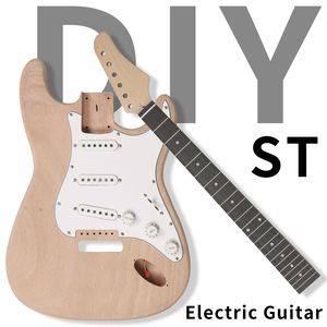 Kit Chitarra Elettrica Smart per Principianti a 6 Corde Stile ST con Corpo in Mogano, Manico in Acero, Fasce in Palissandro, Ponte Tremolo e Accessori - Product Image 1