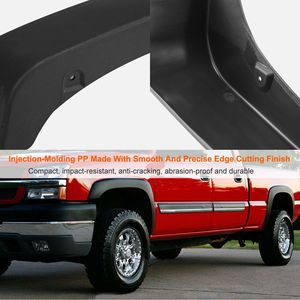 4 pièces Élargisseurs d'ailes à rivets de roue style poche, Kits de carrosserie pour Chevrolet Silverado 1500 2500HD/3500HD 2007-2013 - Product Image 2