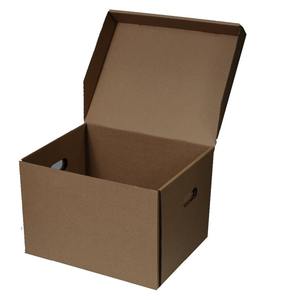 Boxit.pk Custom Corrugated Banker Archive Box Brown Document Storage & Moving Carton with Lid and Handles - Product Image 2