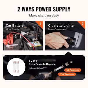 Martinetto Elettrico Portatile per Auto con Chiave a Impatto da 5 Tonnellate/11023 LBS, Pompa Gonfiabile Integrata, Sollevatore Idraulico 12V - Product Image 6
