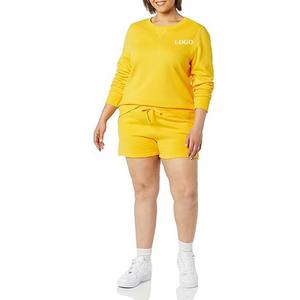 Sudadera de Punto Informal Transpirable de Verano, Lisa, Talla Grande, de Alta Calidad, 100% Algodón, con Logotipo Personalizado para Mujer - Product Image 3