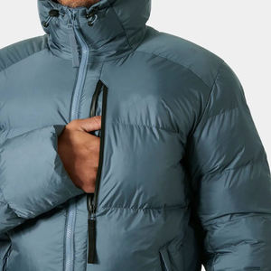 Newest Stylish Adjustable Bomber <b>Jackets</b> Custom <b>Men</b> Winter Shiny High Street Bomber <b>Jacket</b> Hooded Stand Collar Solid Color - Product Image 4