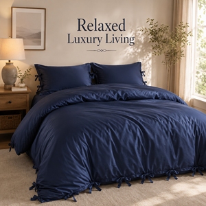 Direct Factory Supply Custom Cotton Bamboo Duvet Tie for Home Textile Manufacturers <b>Bedding</b> <b>Sets</b> Hotel Linens - Product Image 4