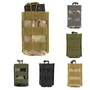 Molle Mag Pouch Hunting Tactical Single Rifle Magazine Pouch Open Top Bag M4 M16 5.56 .223 Cartridge Clip Pouch Gun Holsters