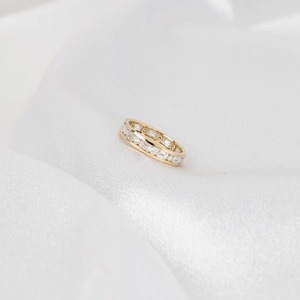 Anillo de Eternidad Completo con Esmeraldas y Diamantes Cultivados en Laboratorio con Corte Redondo en Oro Amarillo de 14K, Elegante Anillo de Boda, Regalo de Aniversario para Mujer - Product Image 3