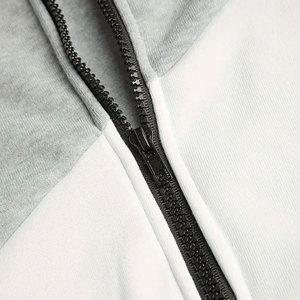 Chándal Moderno con Capucha y Cremallera, con Tela de Forro Polar Ecológica y Resistente al Viento, para Entrenamiento y Uso Casual - Product Image 5