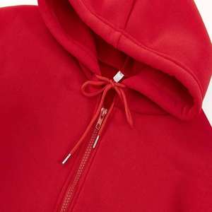 Sudadera con capucha para hombre, lisa, con lavado ácido, transpirable, en blanco, al por mayor, con diseño multicolor y cremallera - Product Image 5