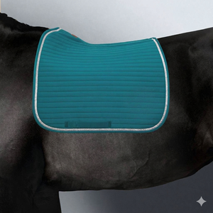 BRAND ZONE Tapis de selle polyvalent personnalisé confortable pour dressage et équitation anglaise, en velours avec rembourrage en mousse de polyester - Product Image 5