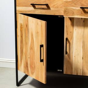 Vitrina Vandana Vesta Prime con Cuatro Puertas, Mueble de Almacenamiento Moderno de Madera Sólida - Product Image 3