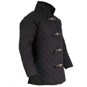 High Quality Handmade Adult Unisex <b>Winter</b> Belt Closure Medieval Gambeson <b>Long</b> Length Full Sleeve <b>Jacket</b> for Halloween and Ester - Product Image 4