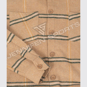 Camisas de Vestir de Franela a Cuadros para Hombre, Talla Grande, 100% Lana, Manga Larga, con Logotipo Personalizado 2026, Formales, de Oficina, Casuales - Product Image 4