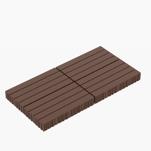 Dalles de terrasse emboîtables 2FT à installation rapide et facile pour patio, porche, piscine – Dalles de sol modulaires DIY rapides pour cours - Product Image 6