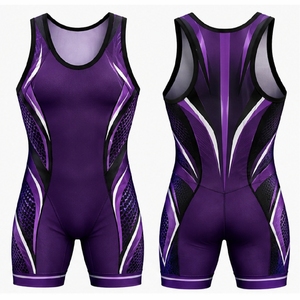 Custom Wrestling <b>Singlet</b> Men Team Wrestling Uniform Sublimation Printed Compression Sportswear for Competition Training - Product Image 5