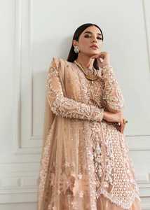 ชุดเดรส Anarkali Lehenga Choli แบบยาวประดับประดาอย่างหรูหราสไตล์ปากีสถาน สำหรับผู้หญิง ชุดเจ้าสาวงานแต่งงาน ชุดงานเลี้ยงสุดหรู ผ้าอะคริลิกกันยับ - Product Image 3